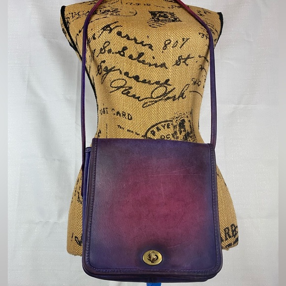 Recycled Riot hand dyed Vintage Coach Compact Pouch - Picture 14 of 15